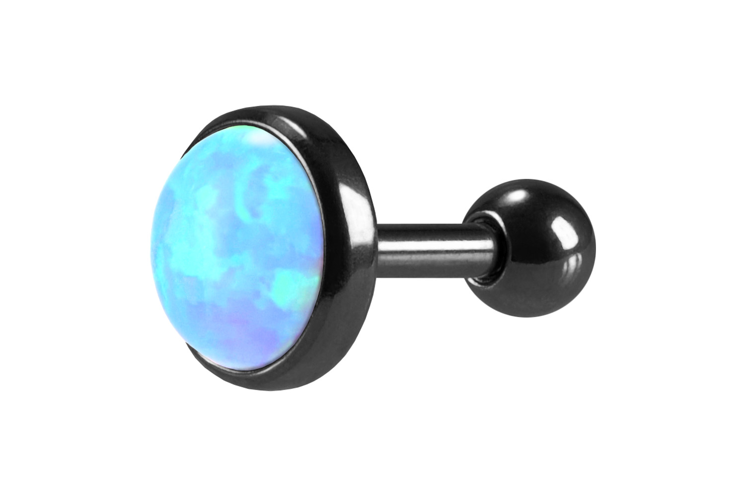 Chirurgenstahl Ohrpiercing SYNTHETISCHER OPAL ++SALE++
